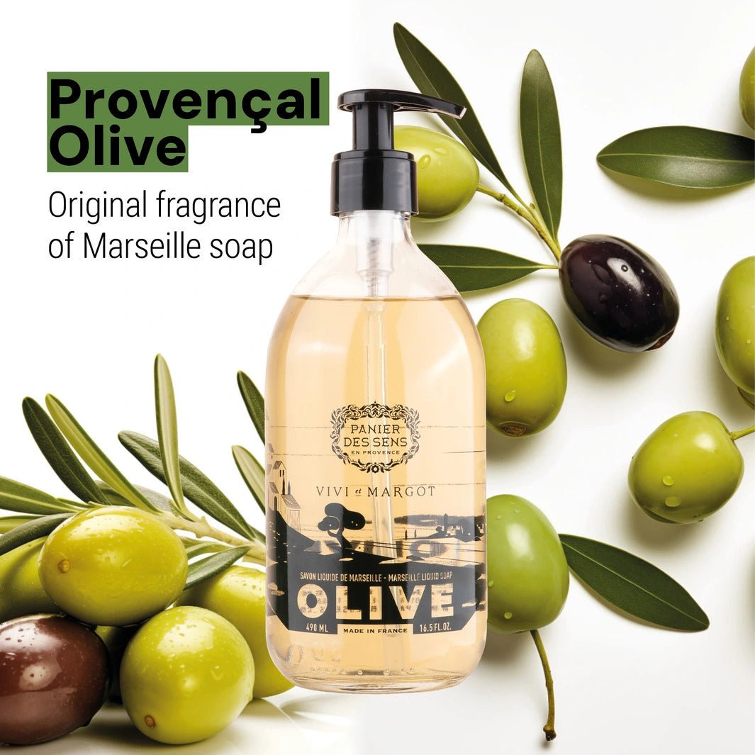 Edición Limitada Jabón Líquido de Marsella - Olive savon liquide de Marseille - Liquid Marseille Soap - Panier des Sens USA