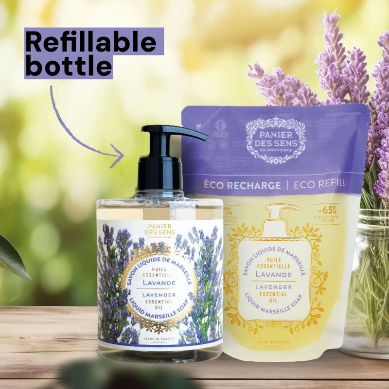 Jabón líquido de Marsella - Lavender savon liquide de Marseille - Liquid Marseille Soap - Panier des Sens USA