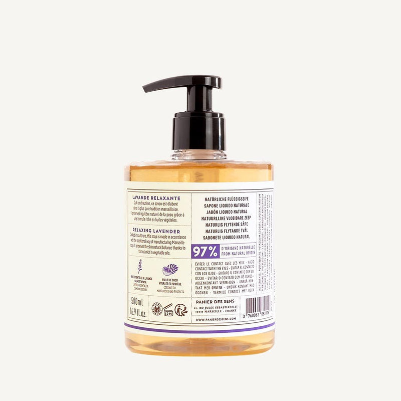 Jabón líquido de Marsella - Lavender savon liquide de Marseille - Liquid Marseille Soap - Panier des Sens USA