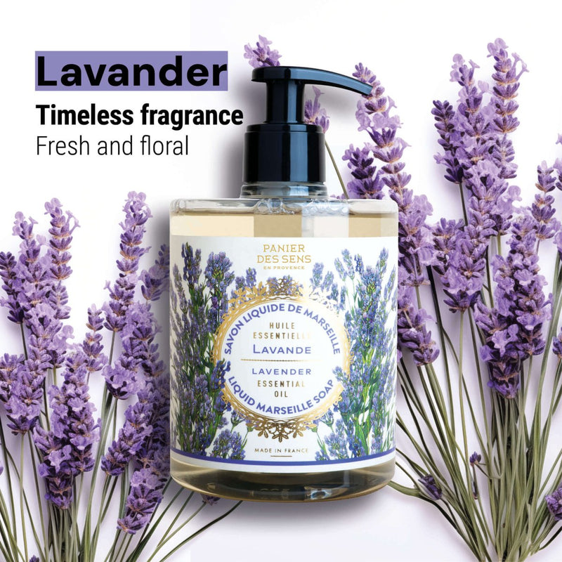 Jabón líquido de Marsella - Lavender savon liquide de Marseille - Liquid Marseille Soap - Panier des Sens USA