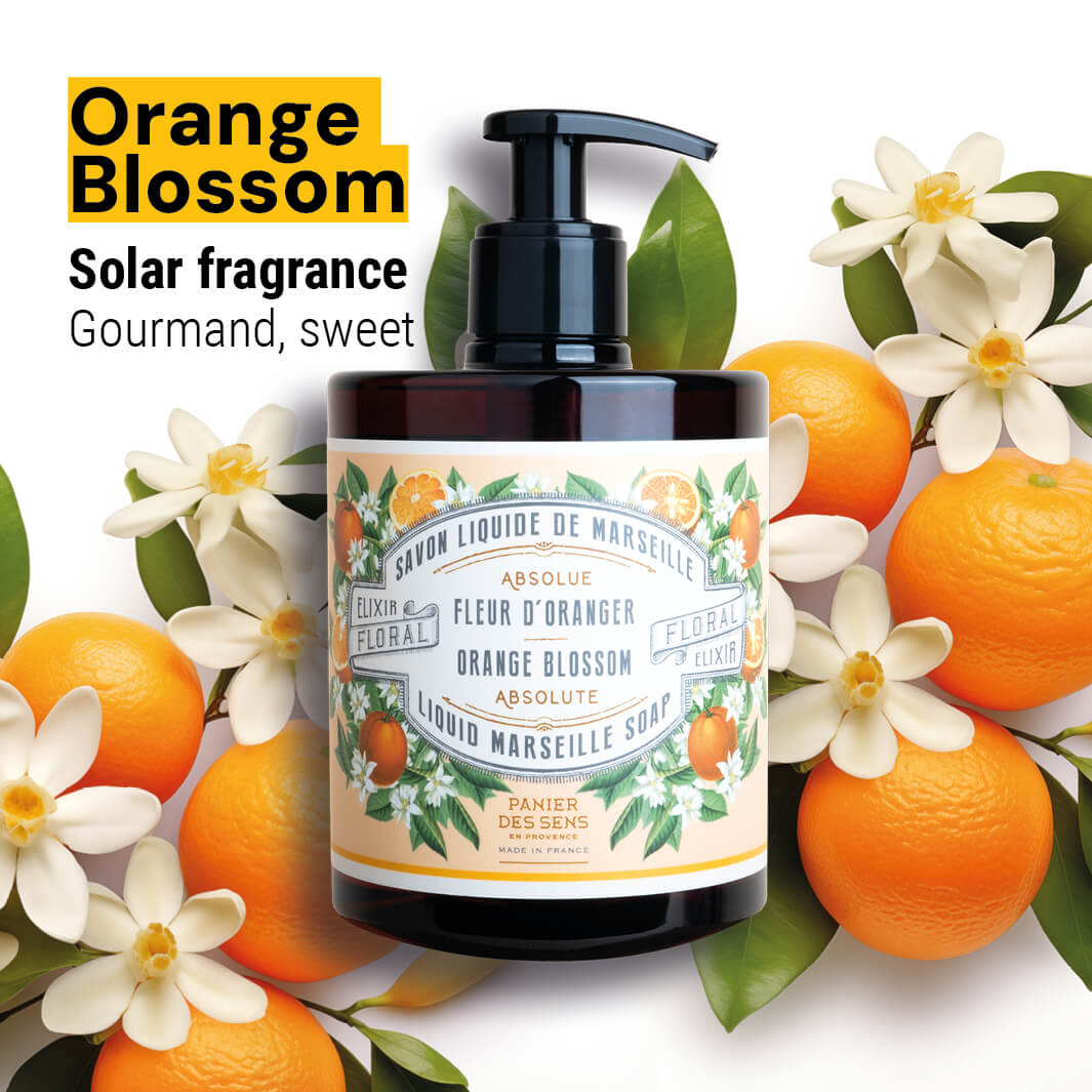 Jabón Líquido de Marsella - Orange Blossom savon liquide de Marseille - Jabón Líquido de Marsella - Panier des Sens USA