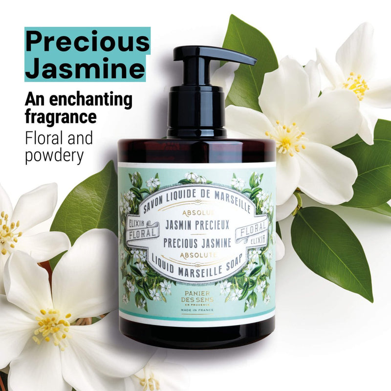 Jabón líquido de Marsella - Precioso jazmín savon liquide de Marseille - Liquid Marseille Soap - Panier des Sens USA