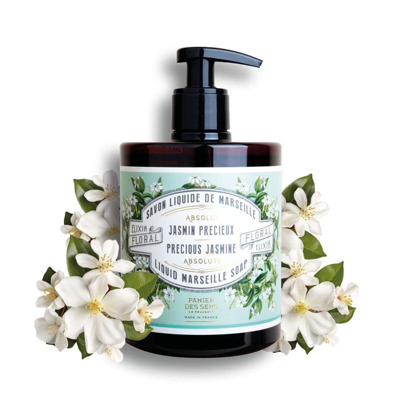 Jabón líquido de Marsella - Precioso jazmín savon liquide de Marseille - Liquid Marseille Soap - Panier des Sens USA