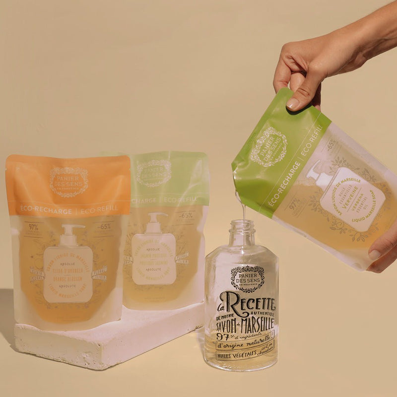 Pack de 6 Recambios de Jabón Líquido de Marsella - Verbena 6x16.9oz - Eco - recambios - Panier des Sens USA