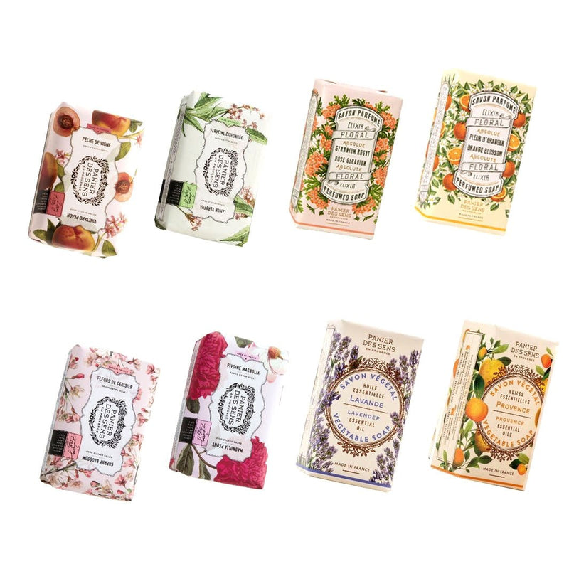 Pack Premium de 8 Pastillas de Jabón Francés (4x7oz + 4x5oz) - Cosméticos sólidos - Panier des Sens USA