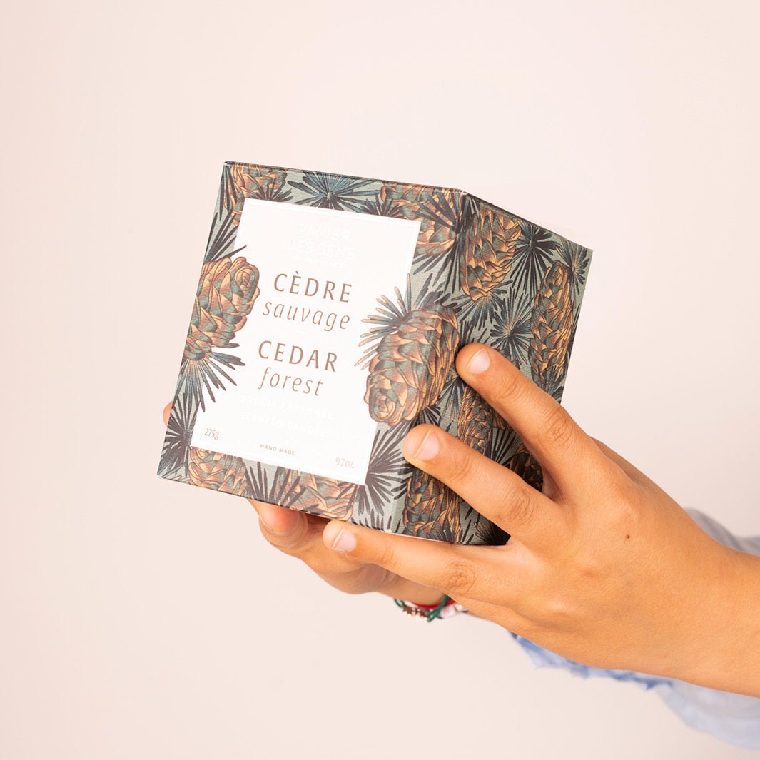 Vela perfumada - Vela vegana de cedro 0,61 lb - Velas perfumadas - Panier des Sens USA
