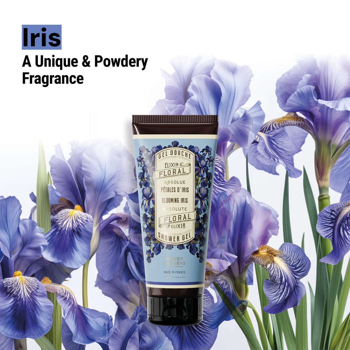 Gel de ducha - Iris en flor (6.7 fl.oz.) - Gel de ducha - Panier des Sens USA