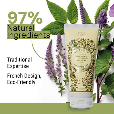 Gel de ducha - Verbena Energizante (6.7 fl.oz.) - Gel de ducha - Panier des Sens USA
