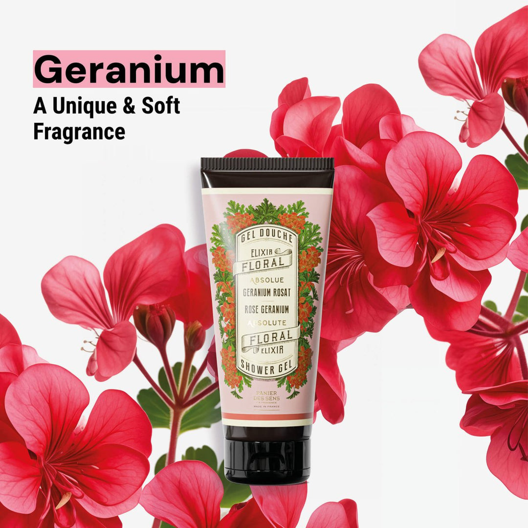 Gel de ducha - Rosa Geranio (6.7 fl.oz.) - Gel de ducha - Panier des Sens USA