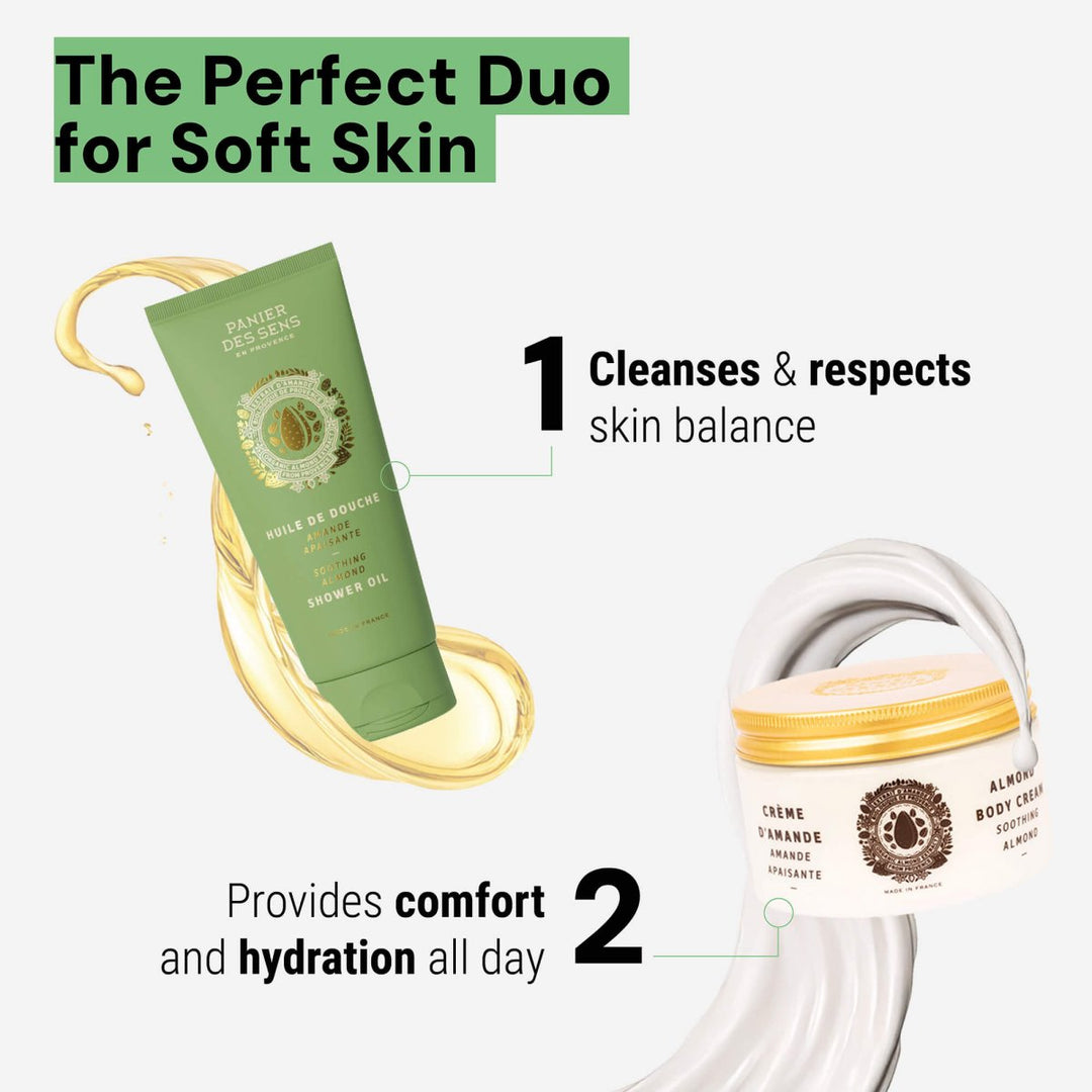 Aceite de ducha - Almendra Calmante - Gel de ducha - Panier des Sens USA