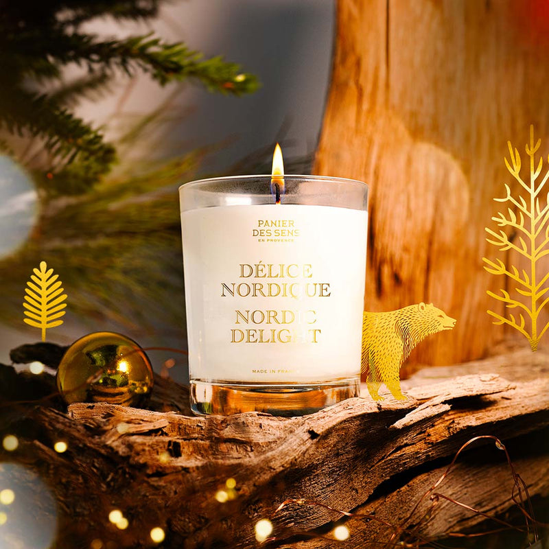 Vela perfumada Invierno - Nordic Delight 0,4 lb - Velas perfumadas - Panier des Sens USA