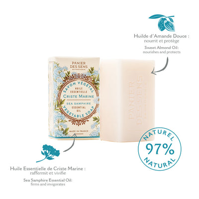 Pastilla de Jabón de Hinojo Marino Francés con Aceite Esencial - 5oz