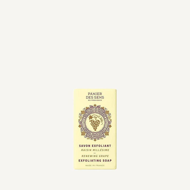 Jabón Natural Exfoliante Francés en Pastilla con Uva Ecológica - 5oz - Cosméticos sólidos - Panier des Sens USA
