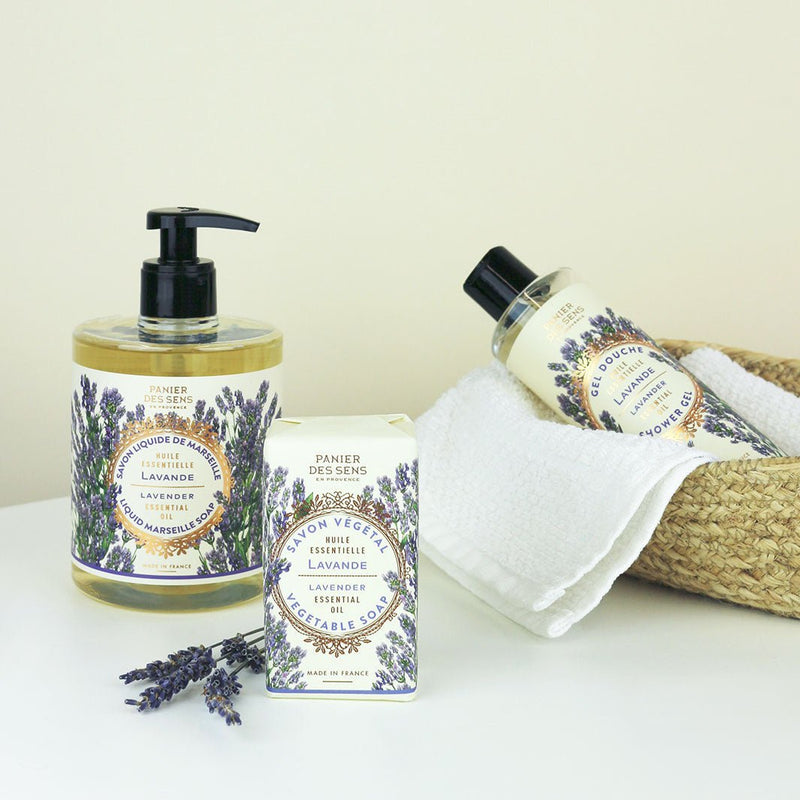 Jabón Natural de Lavanda Francesa con Aceite Esencial - 5oz - Cosméticos sólidos - Panier des Sens USA