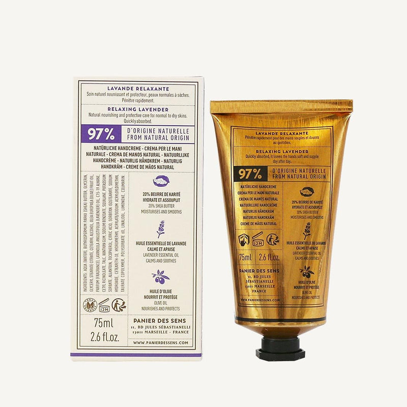 Crema de manos 2.5 floz - Lavanda Relajante - Cuidado de las manos - Panier des Sens USA