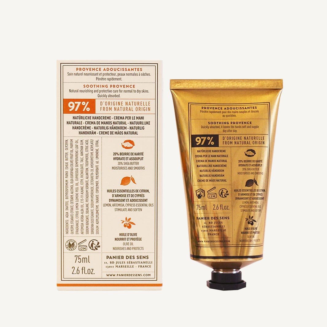 Crema de manos 2.5 floz - Provenza Calmante - Cuidado de las manos - Panier des Sens USA