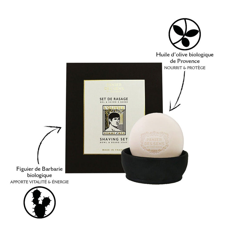 Set de afeitado bol y jabón para barba - Set de regalo para hombre - Men&