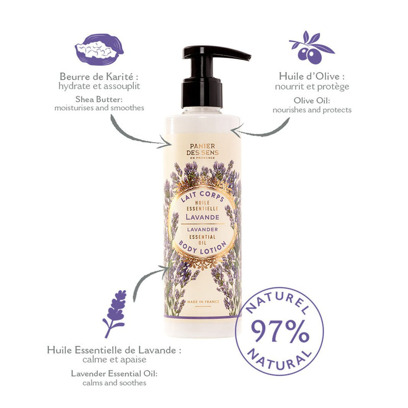 Loción Corporal Karité - Lavanda Relajante - Loción Corporal - Panier des Sens USA