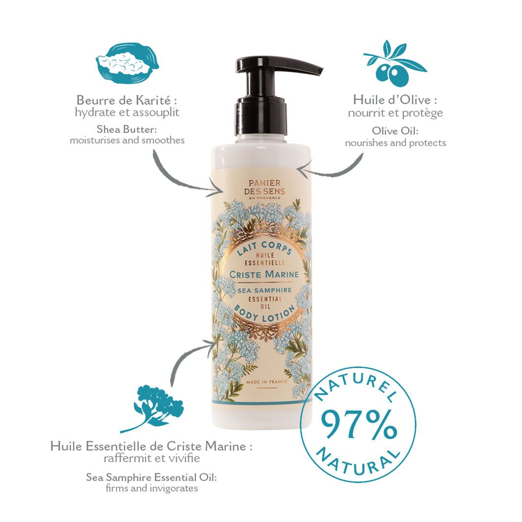 Manteca de Karité Loción Corporal - Stimulating Sea Samphire - Loción Corporal - Panier des Sens USA