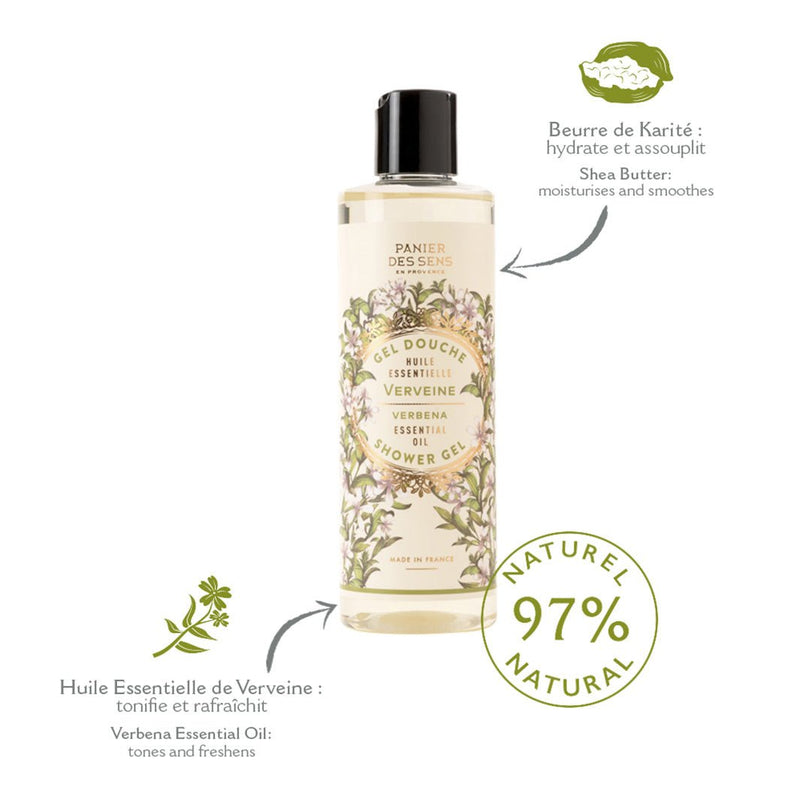 Gel de ducha - Verbena Energizante - Gel de ducha - Panier des Sens USA