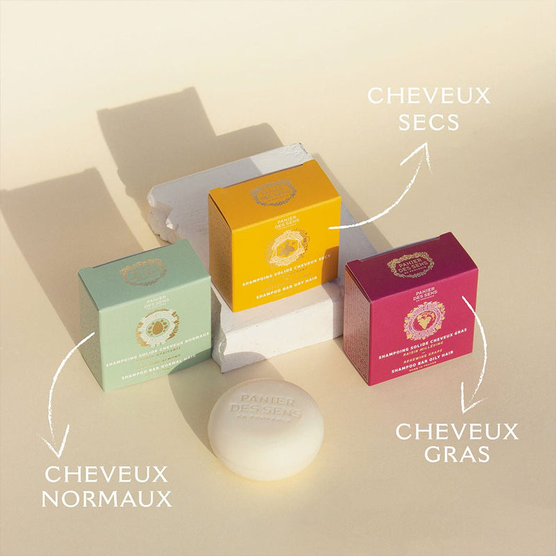 Champú Sólido en Barra con Aceite de Almendras Dulces Natural - 2.5oz - Cosmeticos Sólidos - Panier des Sens USA
